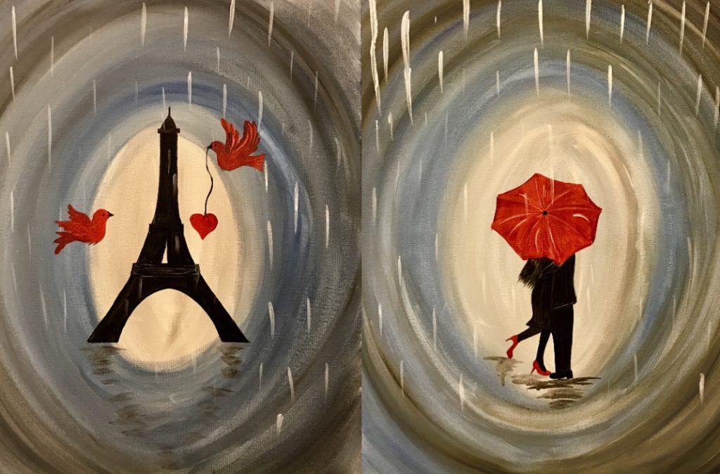 Love in Paris Adult Paint Class Love in Paris Adult Paint Class