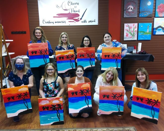 20210326_214257 Paint Class: Open Studio Paint Session In-Person Sip And Paint Class At Cheers N Paint In Cary, Nc