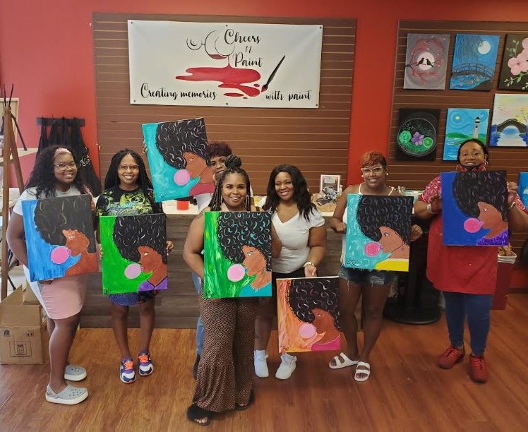 Private-Party-Cary-Nc-Cheers-N-Paint Private Event Girls Night Out