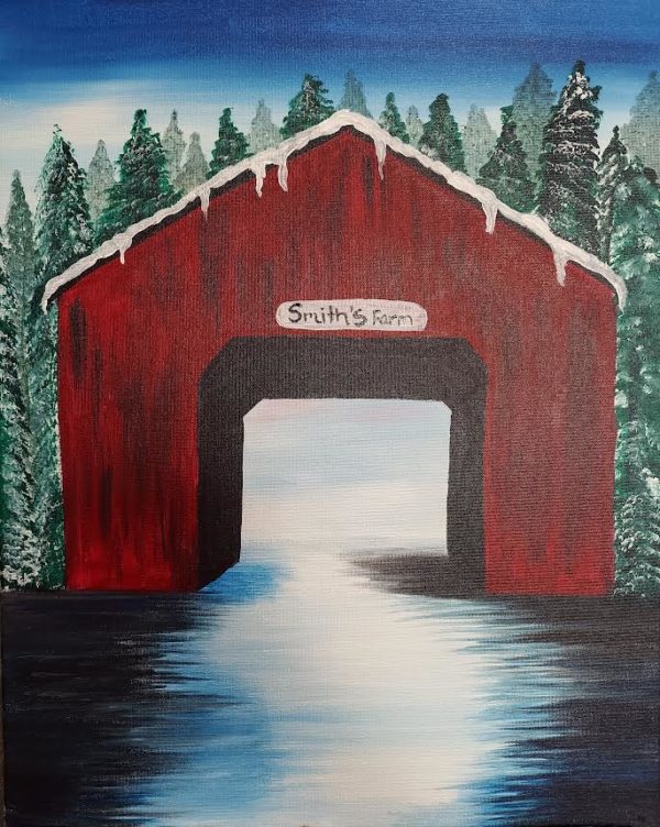 Winter Wonderland Paint And Sip In Studio Adult Class Cheers N Paint