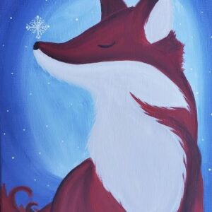 Snow Fox Kids Paint Class