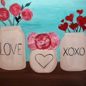 valentines-decor-adult-paint-class-cheers-n-paint-cary-NC