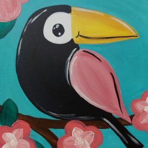 Toucan-Kids-Acrylic-Paint-Class-Cheers-N-Paint-Cary-Nc