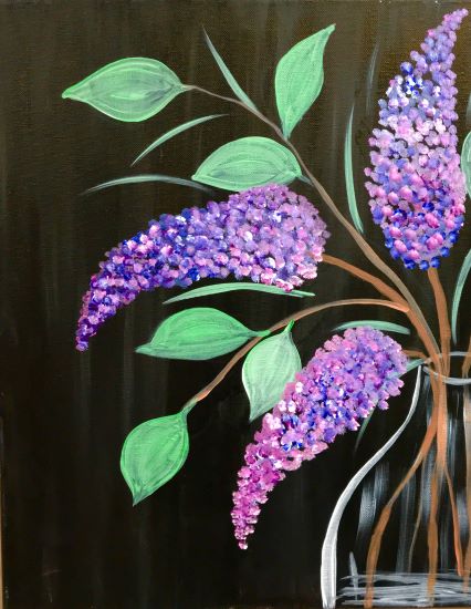 lilacs-in-the-vase-adult-acrylic-painting-cheers-n-paint-cary-NC