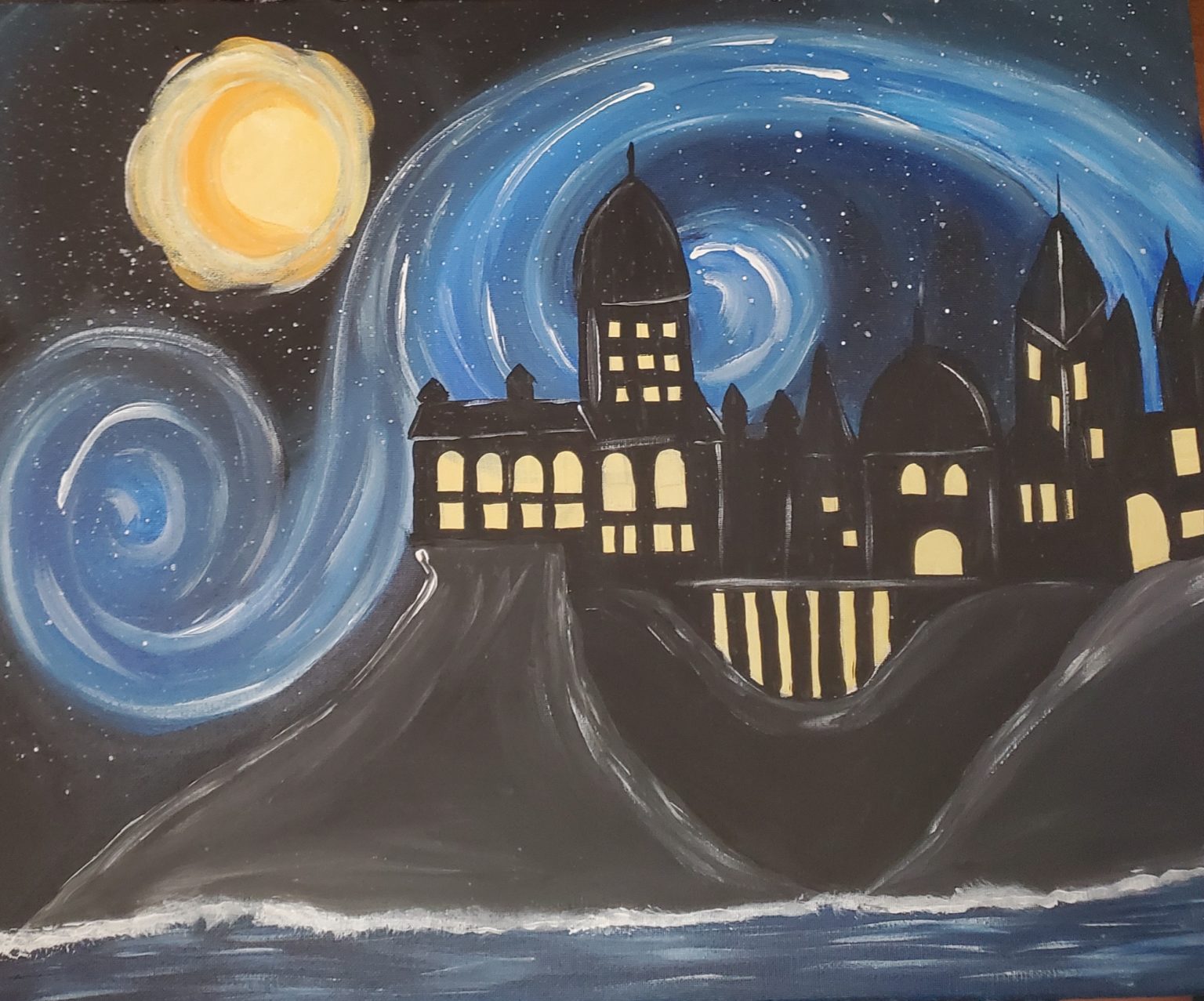 To Hogwarts! Adult Paint And Sip Class Cheers N Paint