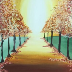Tree Tunnel Acrylic paint class