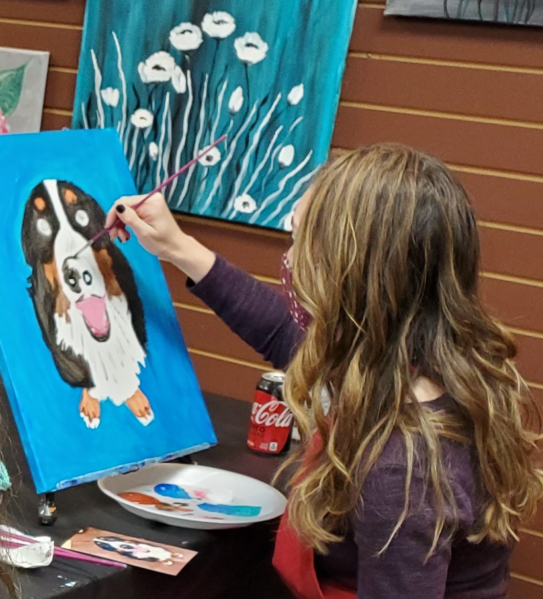 Virtual Teen Artist Workshop: Acrylic Pet Portraits - Sid