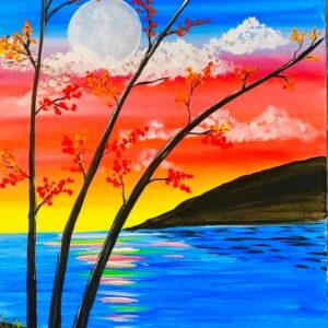 Moon-By-The-Mountains-Sunset-Kids-Cheers-N-Pain