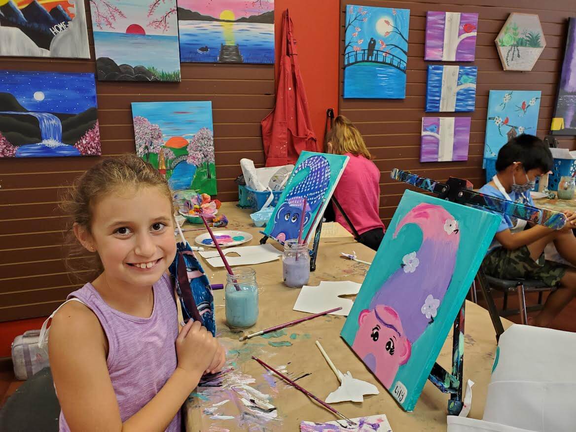 Summer Art Camp in Cary at Cheers N Paint