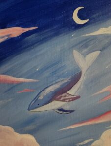 Majesty Whale Little Splatter Kids Painting