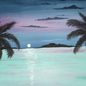 Evening Moonlight Paint and Sip Class Cheers N Paint Cary, NC 27519