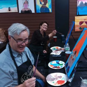 paint n sip art class in cary nc