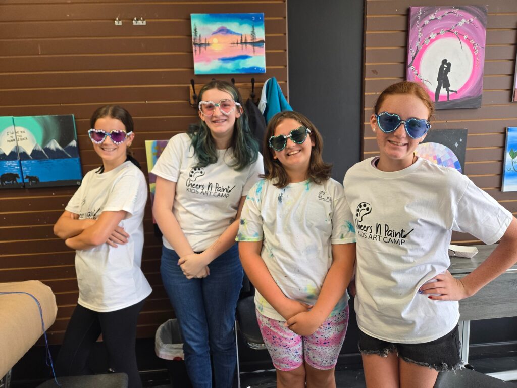 campers at summer art camp in Cary NC