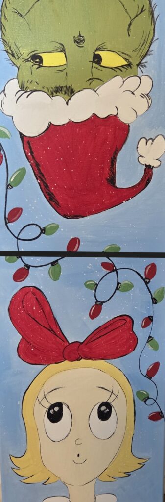 Grinchy Cindy Lou Who Christmas Cheers N Paint Nc Cary Family Paint