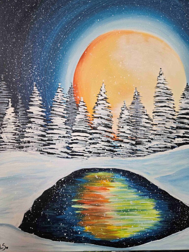 Full Moon Winter Night