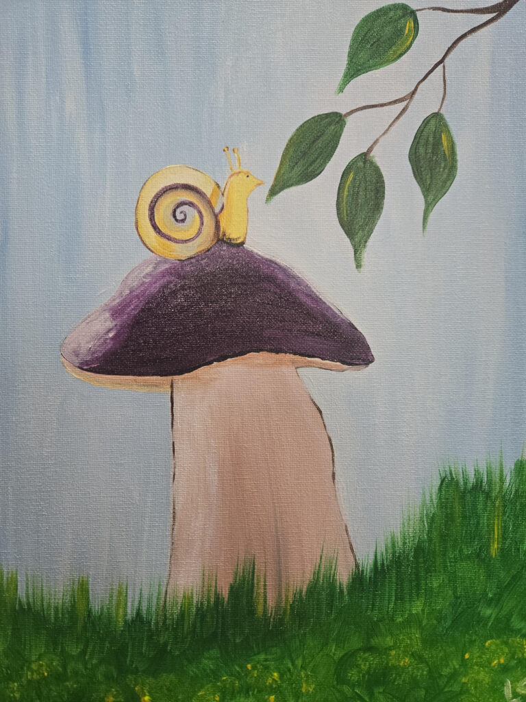 Snail-Life-Kids-Paint-Cheers-N-Paint-Cary-Nc-Cheers-N-Paint-