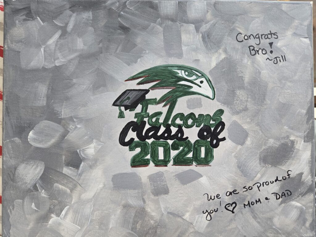 class of 2020 art canvas