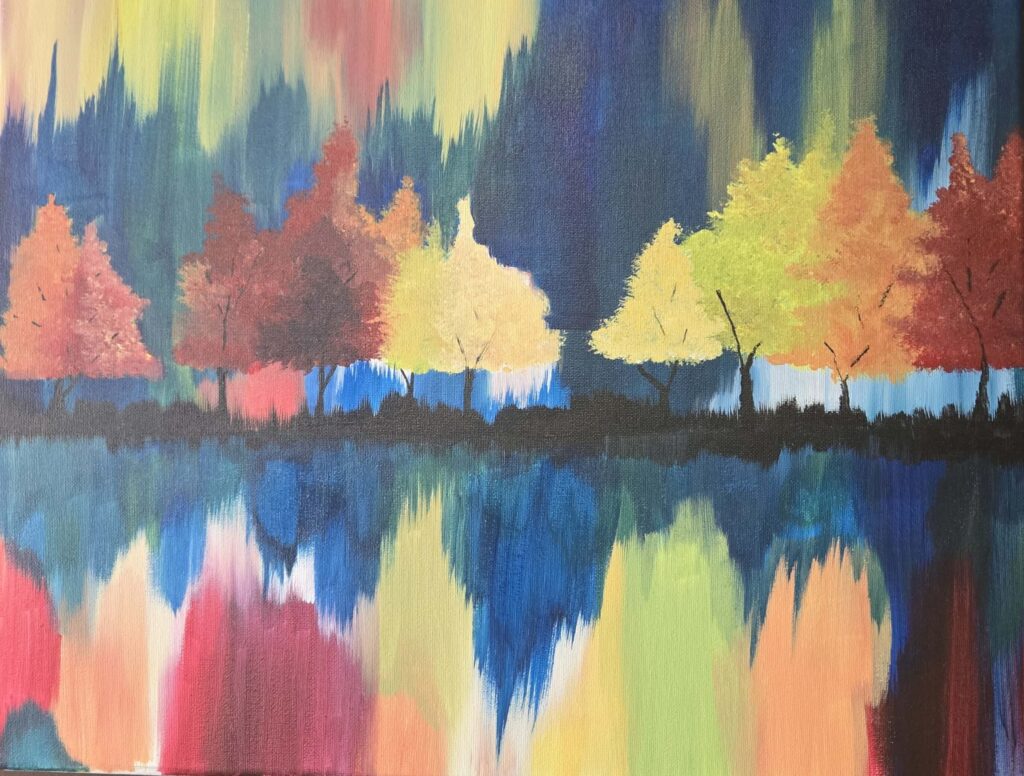 Reflections-of Fall-cheers-n-paint-sip-n-paint-cary-NC