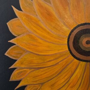 Fire-Sunflower-Cheer-n-Paint-cary-NC-27519