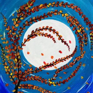 Windy Fall Tree Adult Paint Class Sip And Paint Cheers N Paint Cray Nc