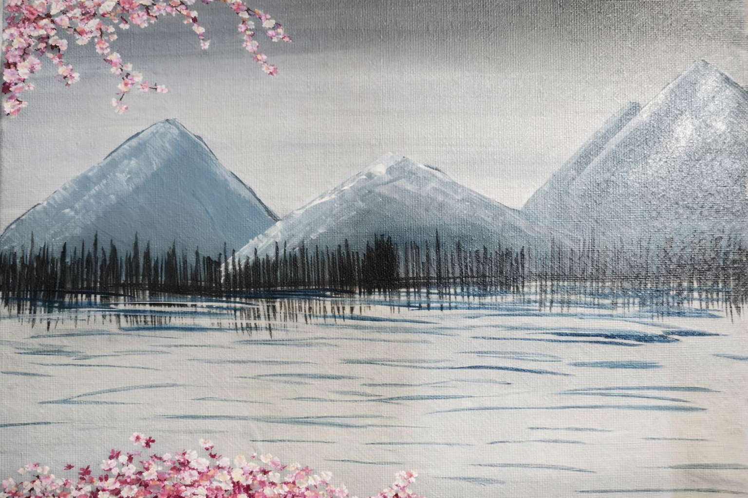 Little Splatters: Spring in the Mountains Paint Class
