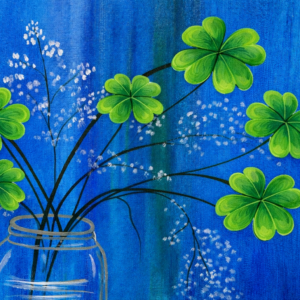 Shamrock-in-jar-cheers-n-paint-cary-nc