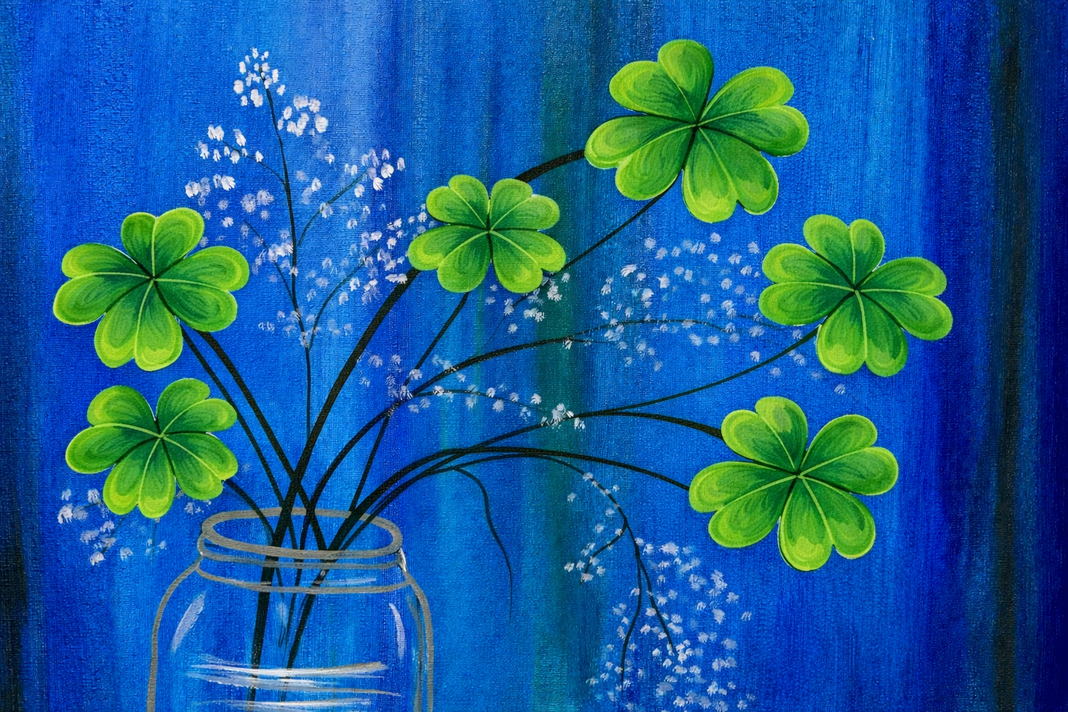 Shamrock-in-jar-cheers-n-paint-cary-nc