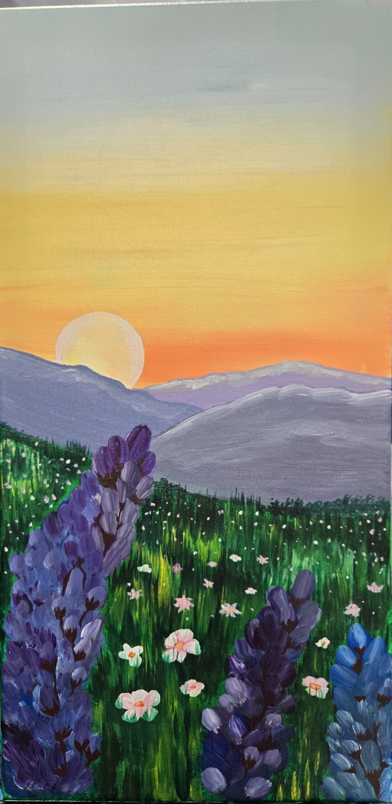 Sunset Lavender Meadow Sip and Paint Class