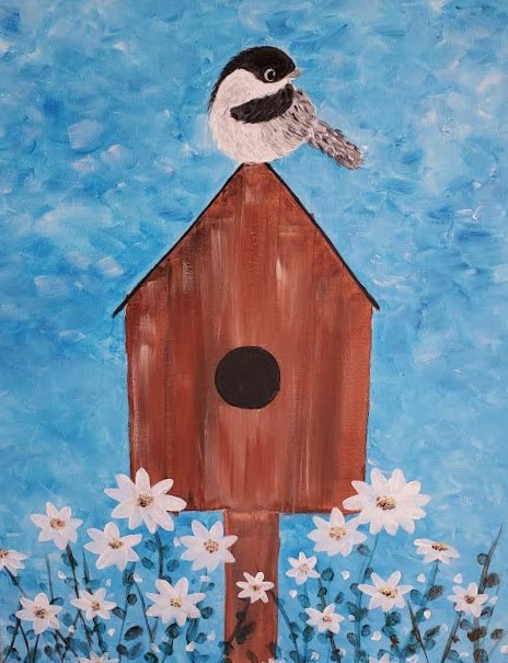 carolina-bird-with-flowers-adult-paint-and-sip-class
