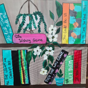 Spring Bookcase-Paint and Sip In Studio Adult Class-cheers-n-paint-cary-NC