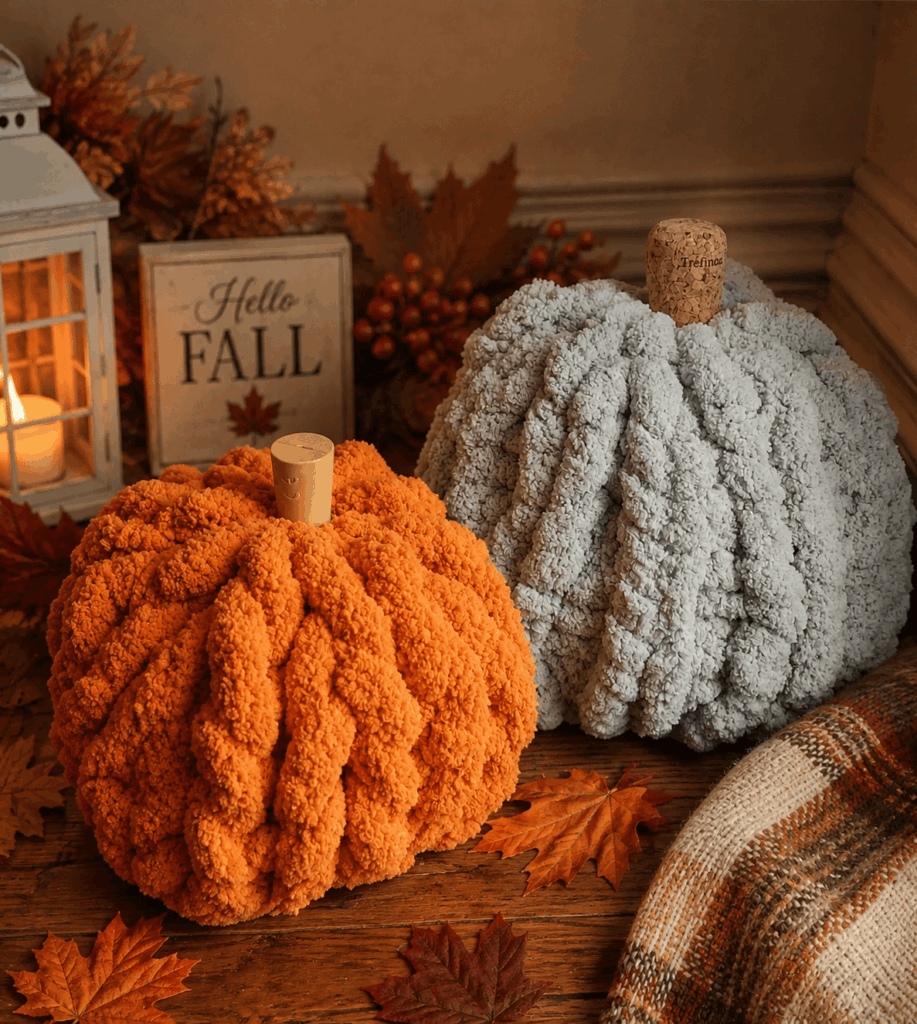 Chunky Yarn Pumpkin Fall Cheers N Paint