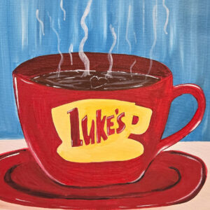 Coffee-llover-gilmore-girls-cheers-n-paint-NC-cary.