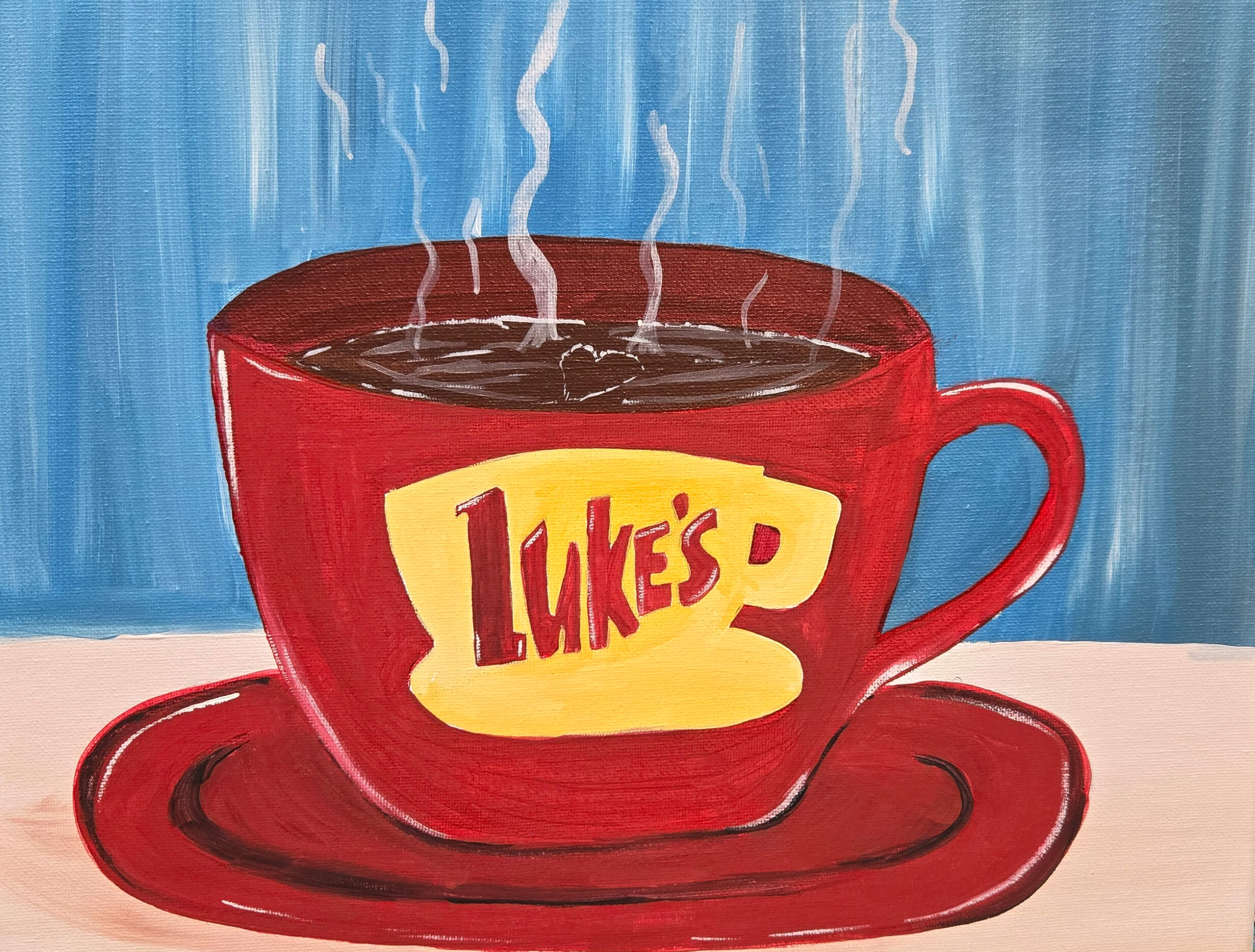 Coffee-llover-gilmore-girls-cheers-n-paint-NC-cary.