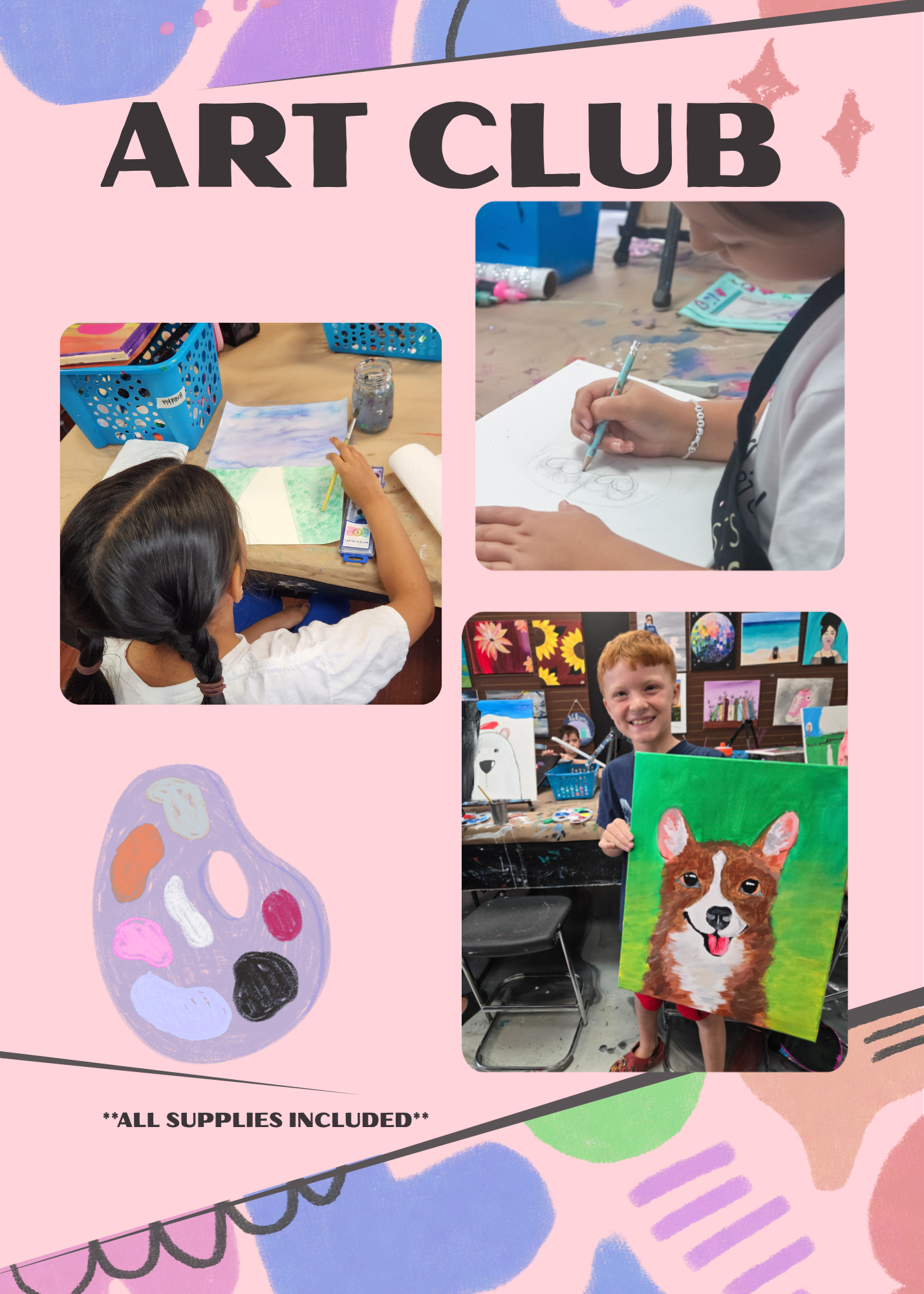 Art Club-kids-class-cheers-n-paint-cary-nc