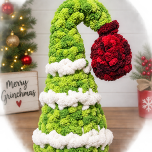 Grinch DIY Chunky yarn tree