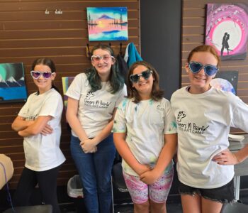campers at summer art camp in Cary NC